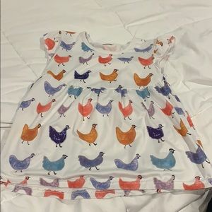 Shirt with chickens